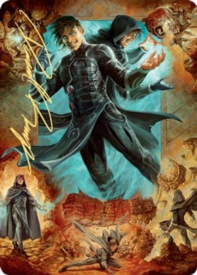 Jace, Mirror Mage Art Card () (Gold-Stamped Signature) (2) [Art Series: Zendikar Rising]