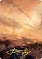 Plains Art Card () (Gold-Stamped Signature) (7) [Art Series: Zendikar Rising]