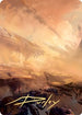 Plains Art Card () (Gold-Stamped Signature) (7) [Art Series: Zendikar Rising]