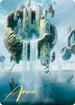Island Art Card () (Gold-Stamped Signature) (11) [Art Series: Zendikar Rising]
