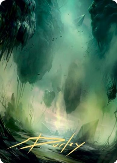 Swamp Art Card () (Gold-Stamped Signature) (13) [Art Series: Zendikar Rising]