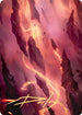 Mountain Art Card () (Gold-Stamped Signature) (16) [Art Series: Zendikar Rising]