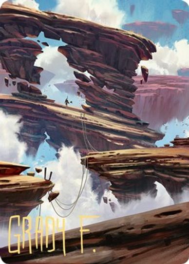 Boulderloft Pathway Art Card (Gold-Stamped Signature) (22) [Art Series: Zendikar Rising]