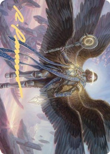 Angel of Destiny Art Card (Gold-Stamped Signature) (37) [Art Series: Zendikar Rising]