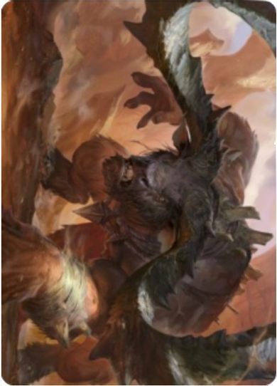 Moraug, Fury of Akoum Art Card (66) [Art Series: Zendikar Rising]