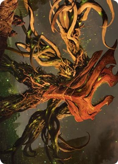 Ashaya, Soul of the Wild Art Card (Gold-Stamped Signature) (69) [Art Series: Zendikar Rising]