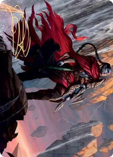 Anowon, the Ruin Thief Art Card (Gold-Stamped Signature) (75) [Art Series: Zendikar Rising]