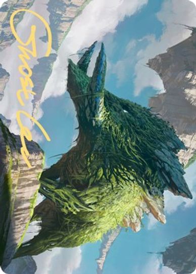 Yasharn, Implacable Earth Art Card (Gold-Stamped Signature) (81) [Art Series: Zendikar Rising]