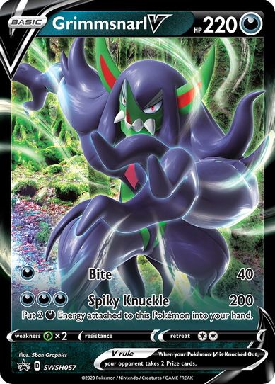 Grimmsnarl V SWSH057 (SWSH057) [SWSH: Sword & Shield Promo Cards]