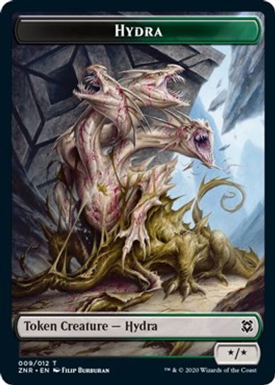 Angel WarriorHydra Double-sided Token [Zendikar Rising]