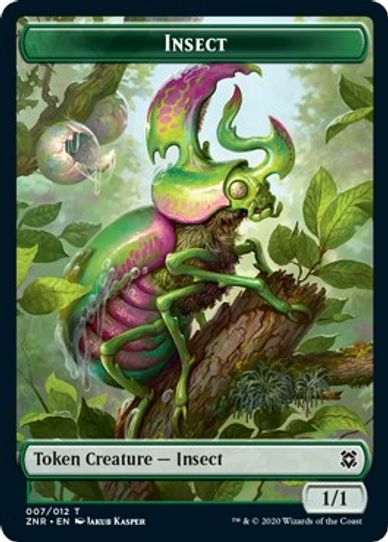 Angel WarriorInsect Double-sided Token [Zendikar Rising]