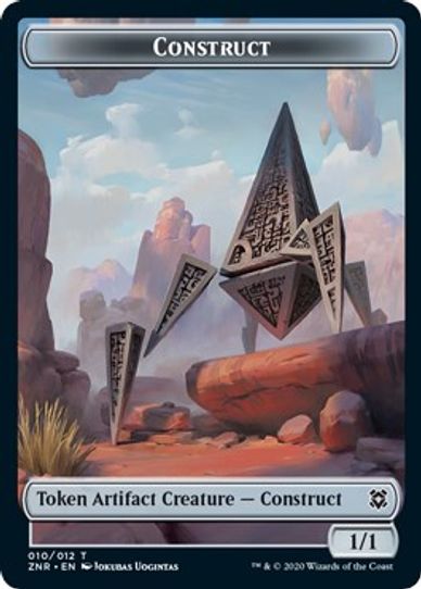 ConstructKor Warrior Double-sided Token [Zendikar Rising]