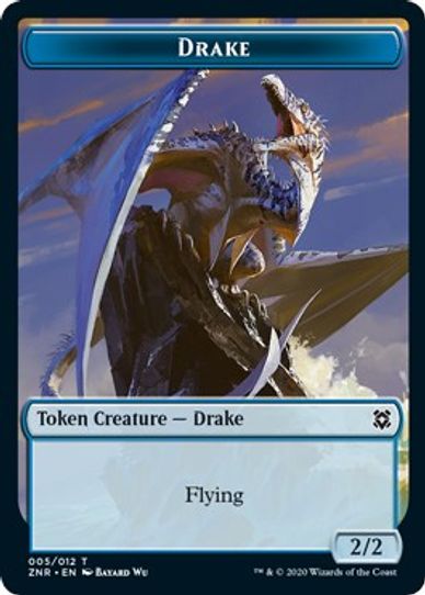 Copy // Drake Double-sided Token [Zendikar Rising]