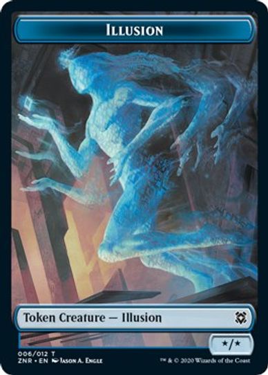 Copy // Illusion Double-sided Token [Zendikar Rising]
