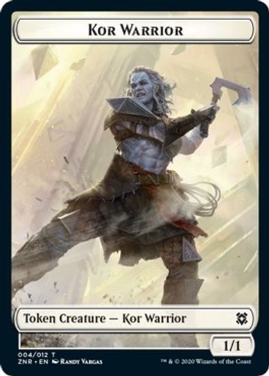 Copy // Kor Warrior Double-sided Token [Zendikar Rising]