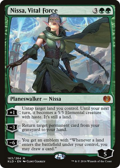 Nissa, Vital Force (163) [Promo Pack: Zendikar Rising]