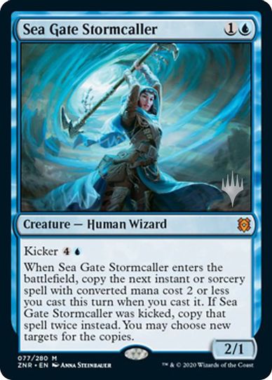 Sea Gate Stormcaller (77) [Promo Pack: Zendikar Rising]