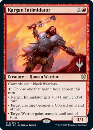 Kargan Intimidator (145) [Promo Pack: Zendikar Rising]