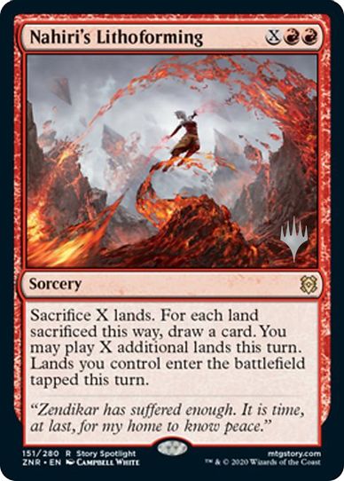 Nahiri's Lithoforming (151) [Promo Pack: Zendikar Rising]