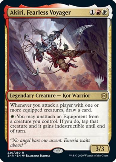 Akiri, Fearless Voyager (220) [Promo Pack: Zendikar Rising]