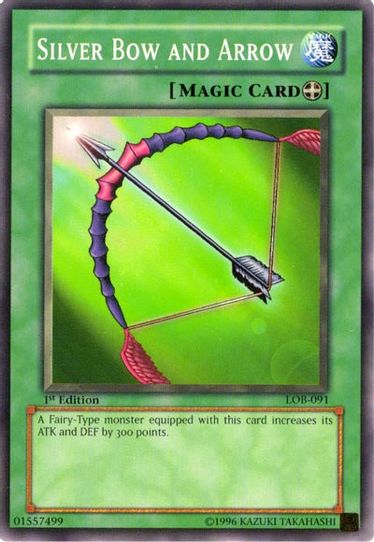 Silver Bow and Arrow (LOB-091) [The Legend of Blue Eyes White Dragon]