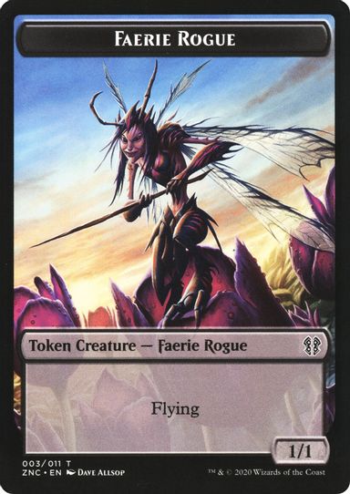Faerie Rogue // Thopter Double-sided Token [Commander: Zendikar Rising]
