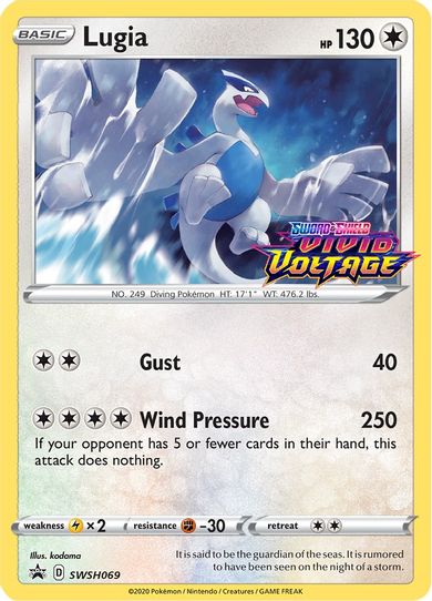 Lugia SWSH069 (Prerelease Promo) (SWSH069) [SWSH: Sword & Shield Promo Cards]