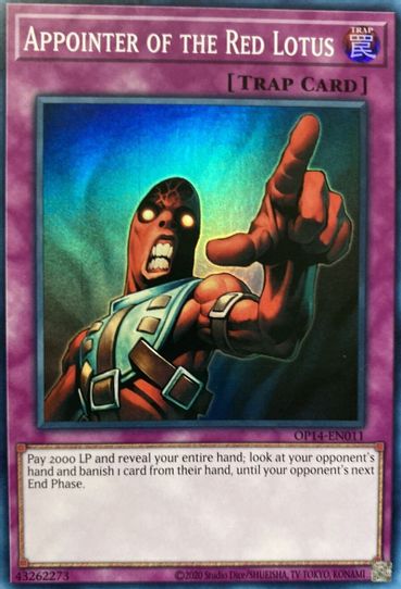 Appointer of the Red Lotus (OP14-EN011) [OTS Tournament Pack 14]