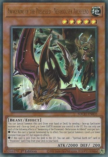 Awakening of the Possessed - Nefariouser Archfiend (SDCH-EN005) [Structure Deck: Spirit Charmers]