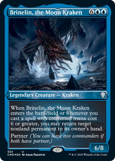 Brinelin, the Moon Kraken (Foil Etched) (555) [Commander Legends]