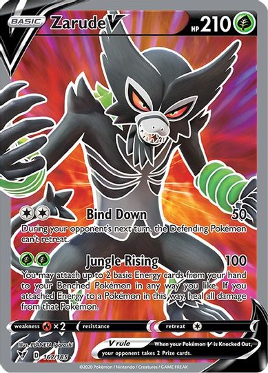Zarude V 022/185 Vivid Voltage- NM Ultra Rare Full Art Pokémon Card