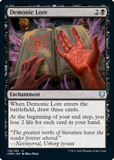 Demonic Lore (118) [Commander Legends]