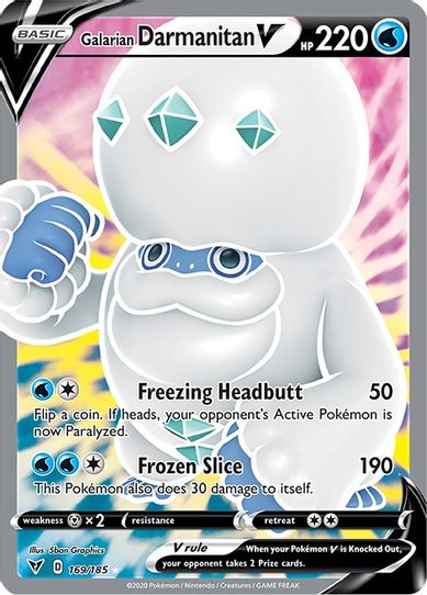 Galarian Darmanitan V (Full Art) (169/185) [Sword & Shield: Vivid Voltage]