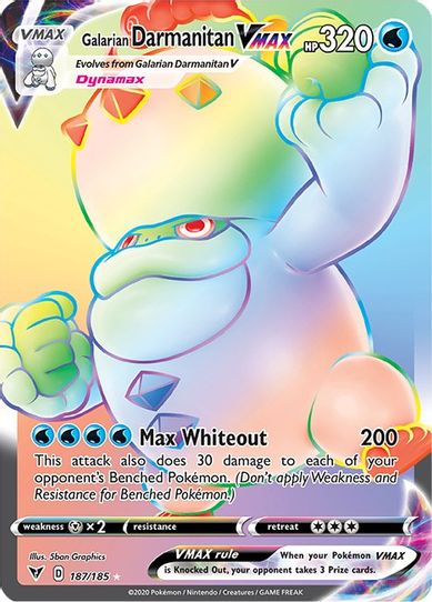 Galarian Darmanitan VMAX (Secret) (187/185) [Sword & Shield: Vivid Voltage]