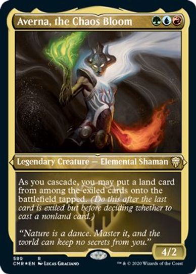 Averna, the Chaos Bloom (Foil Etched) (589) [Commander Legends]