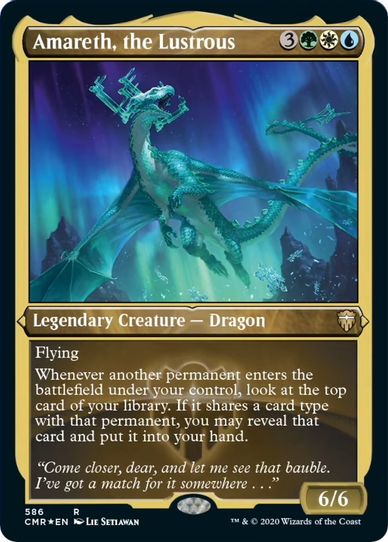 Amareth, the Lustrous (Foil Etched) (586) [Commander Legends]