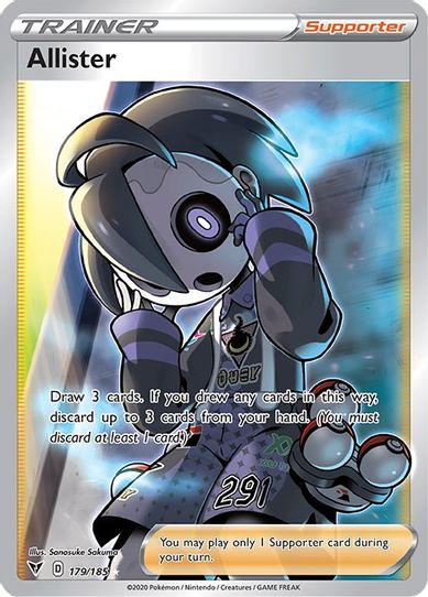Allister (Full Art) (179/185) [Sword & Shield: Vivid Voltage]