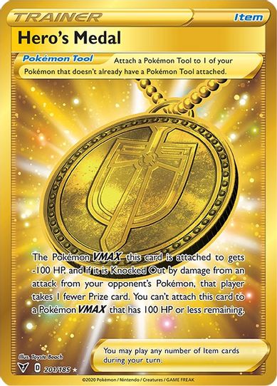 Hero's Medal (Secret) (201/185) [Sword & Shield: Vivid Voltage]