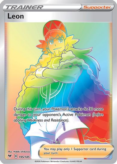 Leon (Secret) (195/185) [Sword & Shield: Vivid Voltage]