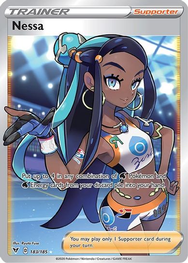 Nessa (Full Art) (183/185) [Sword & Shield: Vivid Voltage]