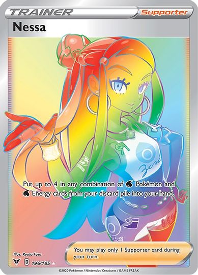 Nessa (Secret) (196/185) [Sword & Shield: Vivid Voltage]