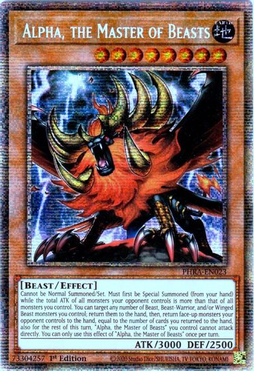 Alpha, the Master of Beasts (Starlight Rare) (PHRA-EN023) [Phantom Rage]