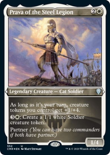 Prava of the Steel Legion (Foil Etched) (552) [Commander Legends]