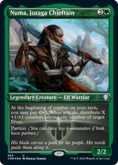 Numa, Joraga Chieftain (Foil Etched) (583) [Commander Legends]