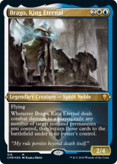 Brago, King Eternal (Foil Etched) (516) [Commander Legends]