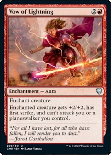 Vow of Lightning (209) [Commander Legends]