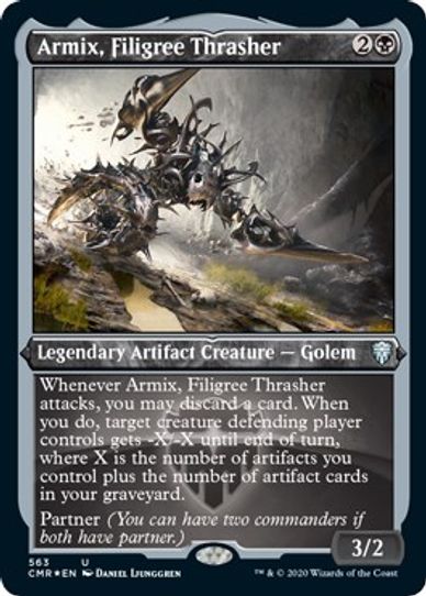 Armix, Filigree Thrasher (Foil Etched) (563) [Commander Legends]