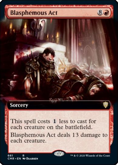 Blasphemous Act (Extended Art) (661) [Commander Legends]