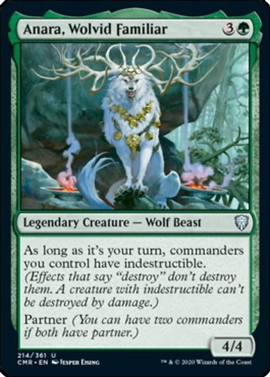 Anara, Wolvid Familiar (214) [Commander Legends]