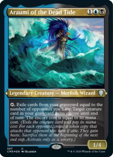 Araumi of the Dead Tide (Foil Etched) (587) [Commander Legends]